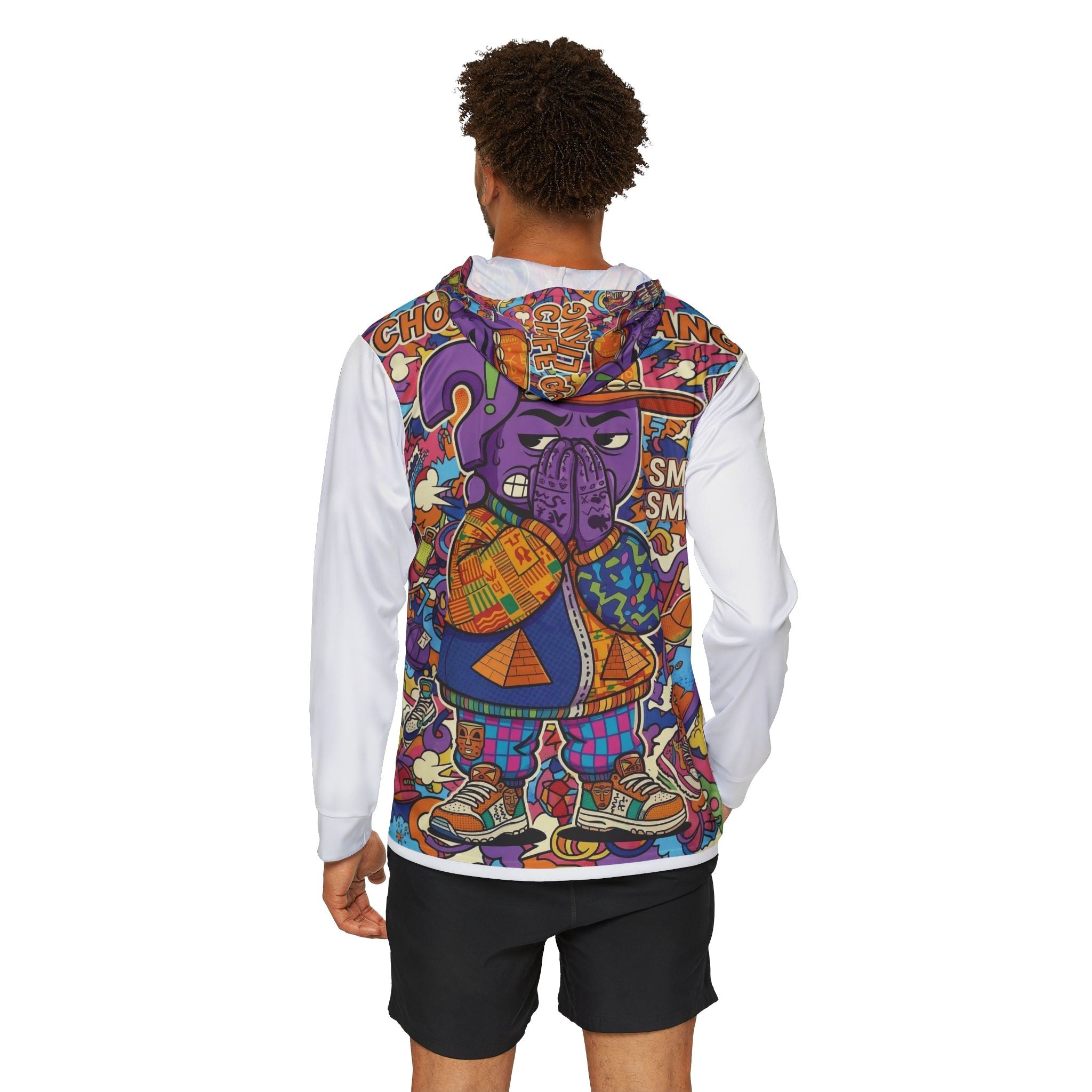 Graphic Hoodie — Colorful Street Art Cartoon Pullover