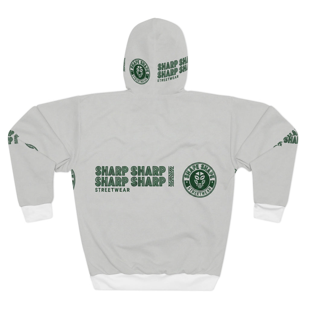 Sharp Streetwear Hoodie — All-Over Logo Pullover