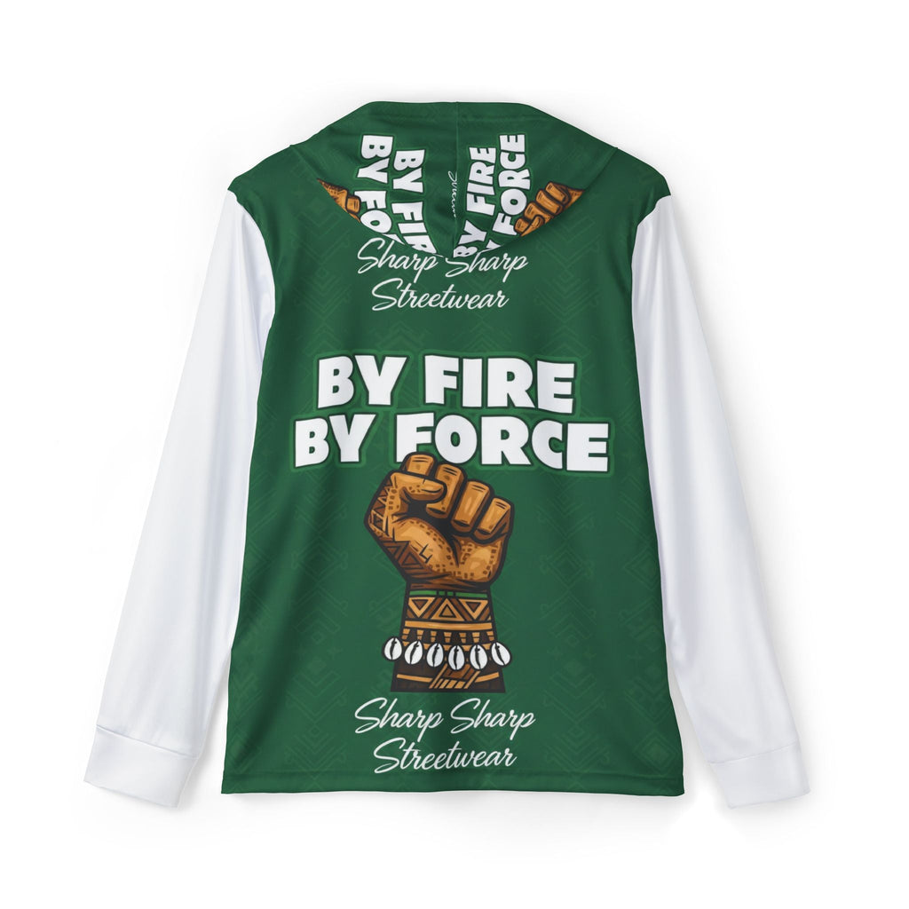 By Fire By Force Fist Hoodie — Green Streetwear Pullover