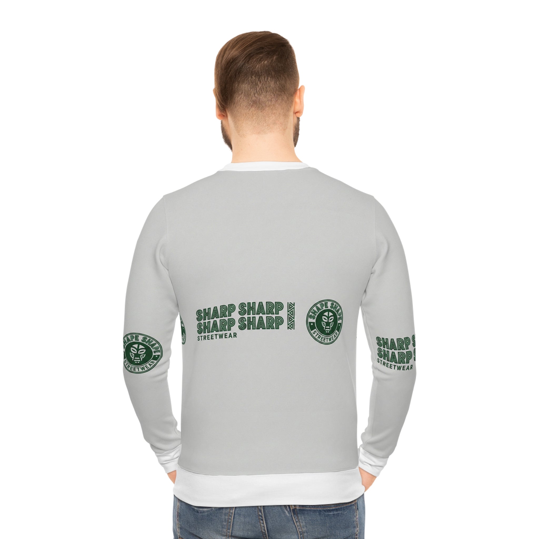 Sharp Streetwear Logo Lightweight Sweatshirt — 'SHARP SHARP' Graphic Crewneck