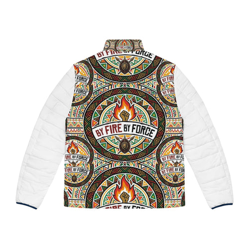 Fire By Force Tribal Mandala Puffer Jacket — Men's Quilted Outerwear