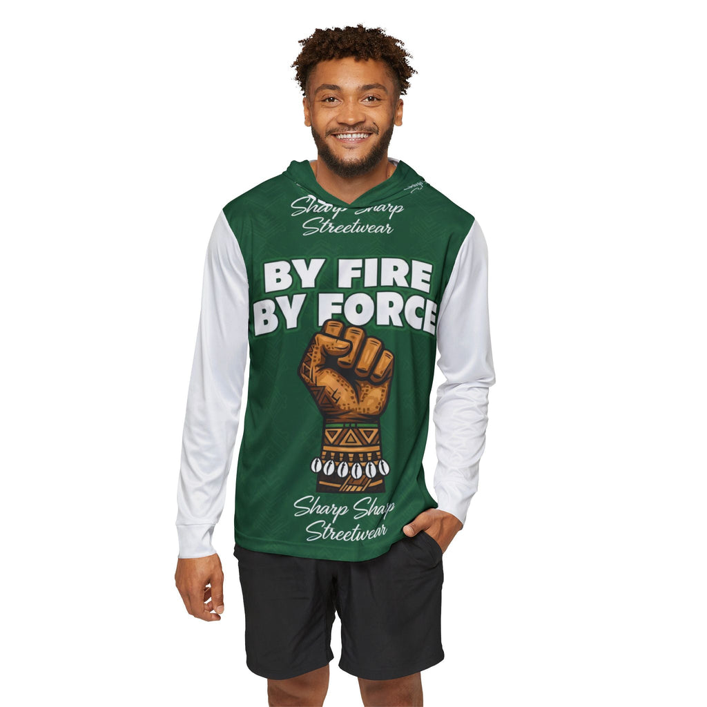By Fire By Force Fist Hoodie — Green Streetwear Pullover