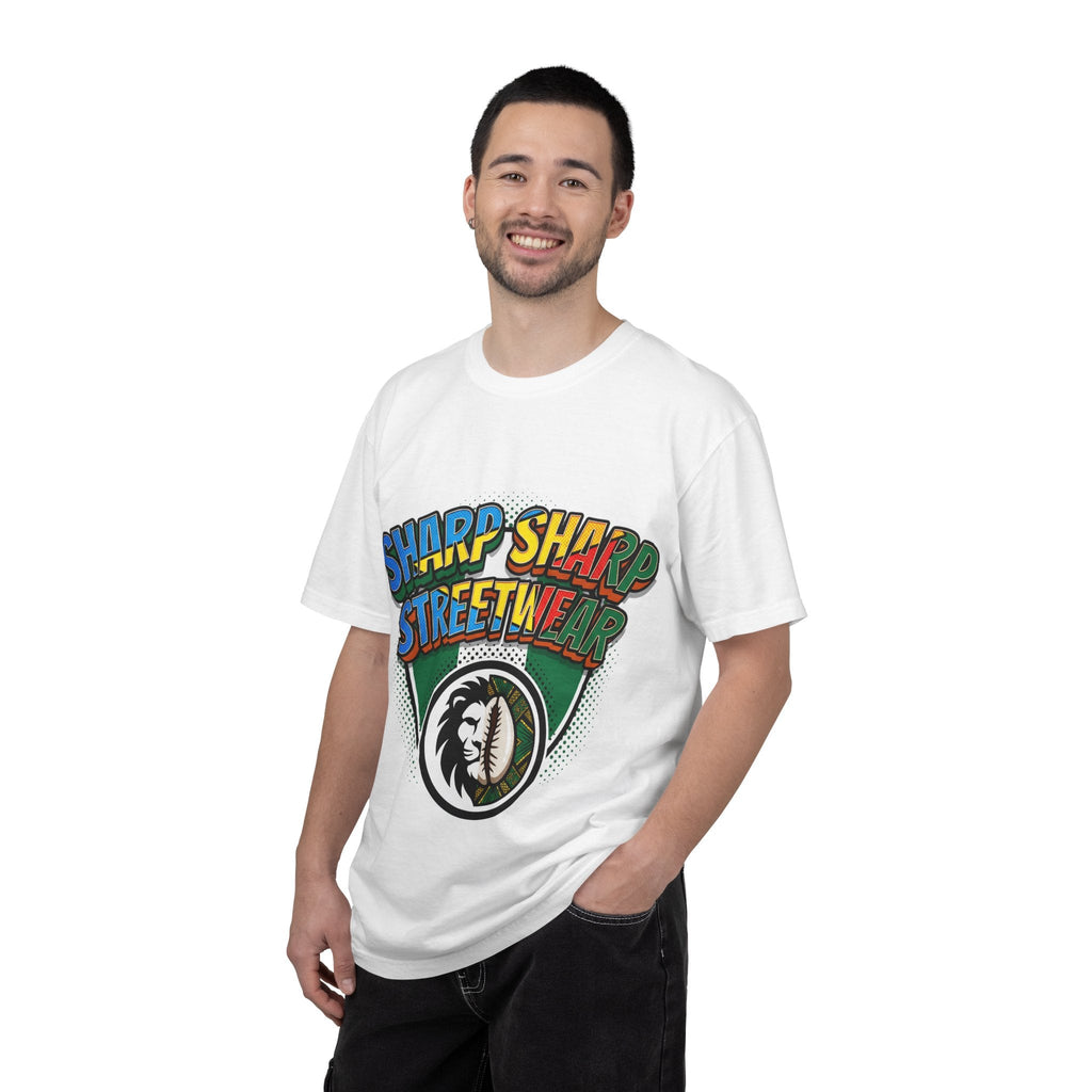 Sharp Sharp Streetwear Graphic T-Shirt — Lion Crest Urban Skate Tee