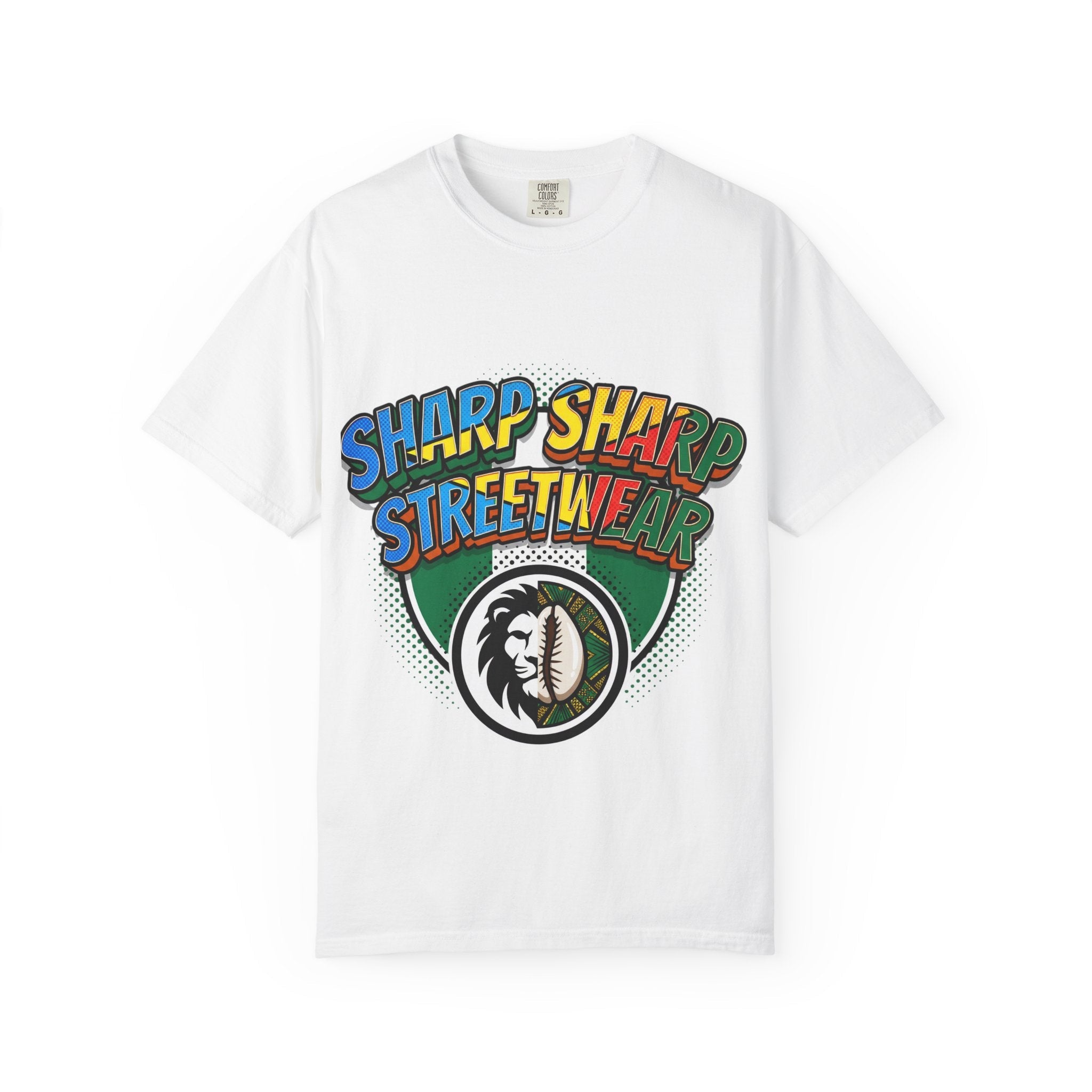 Sharp Sharp Streetwear Graphic T-Shirt — Lion Crest Urban Skate Tee