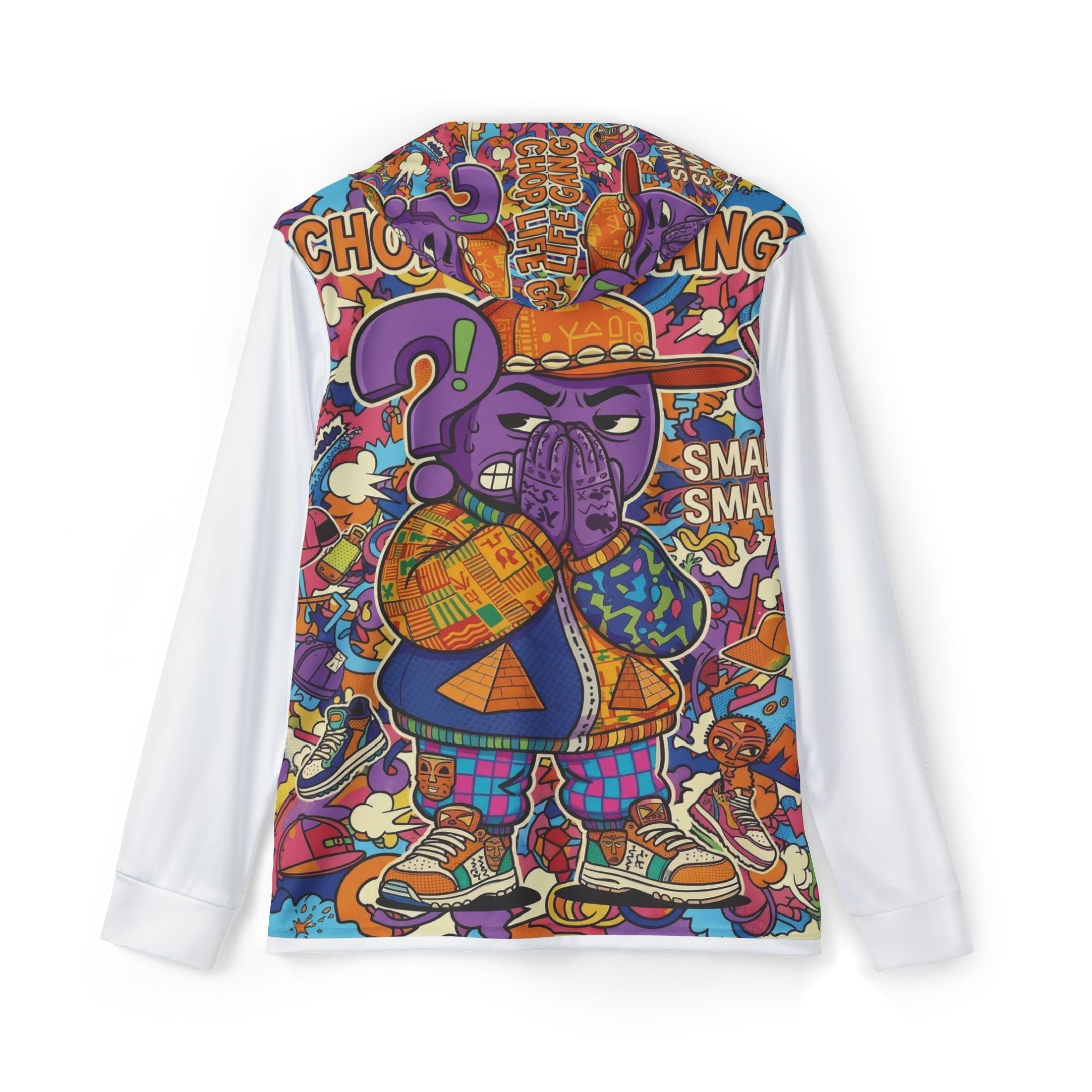Graphic Hoodie — Colorful Street Art Cartoon Pullover