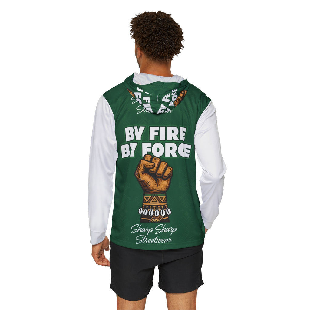 By Fire By Force Fist Hoodie — Green Streetwear Pullover