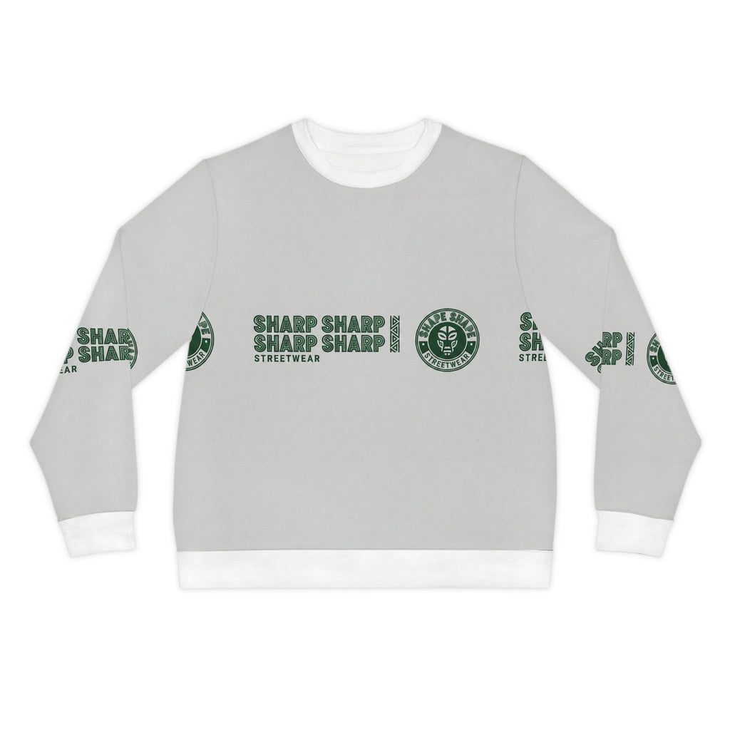Sharp Streetwear Logo Lightweight Sweatshirt — 'SHARP SHARP' Graphic Crewneck