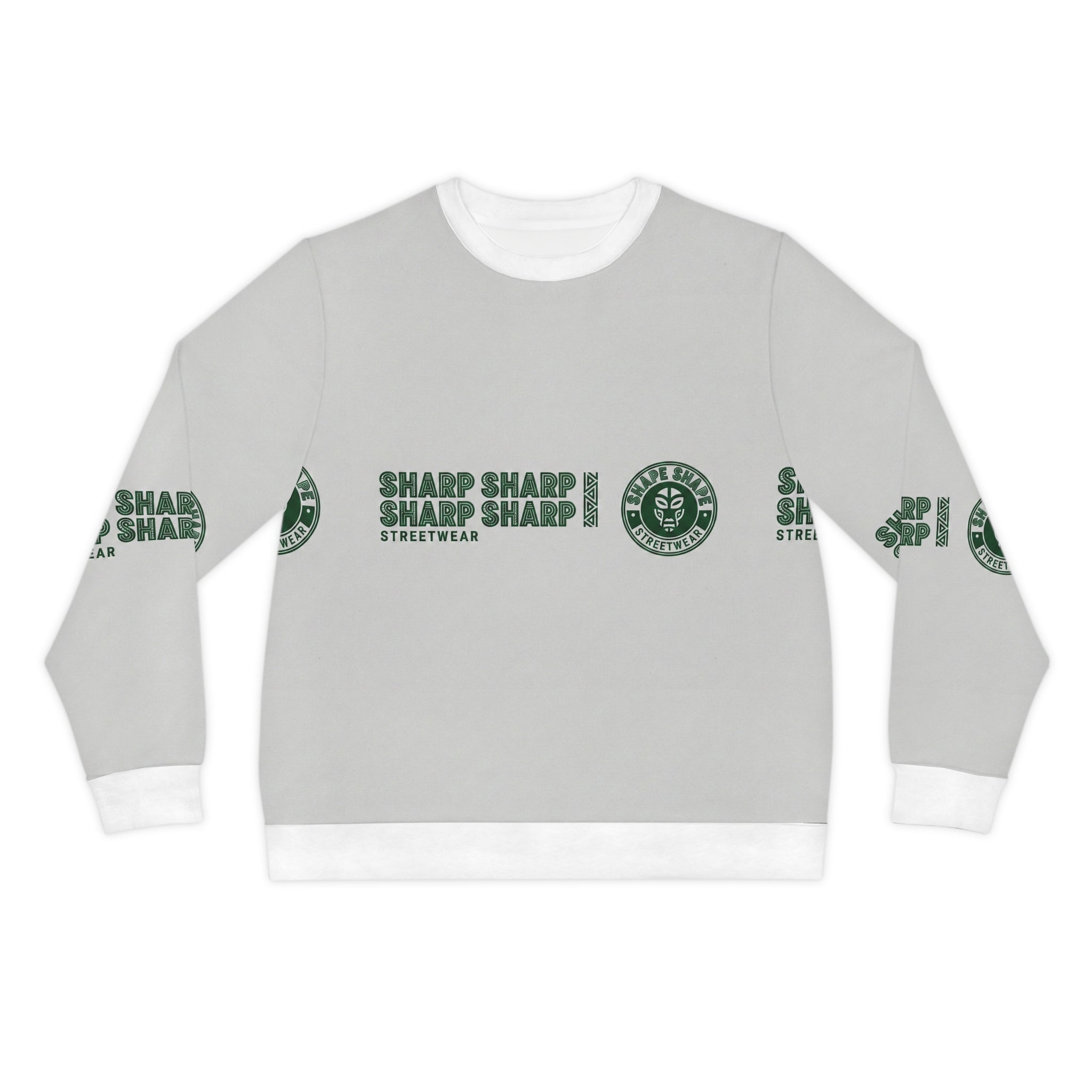 Sharp Streetwear Logo Lightweight Sweatshirt — 'SHARP SHARP' Graphic Crewneck