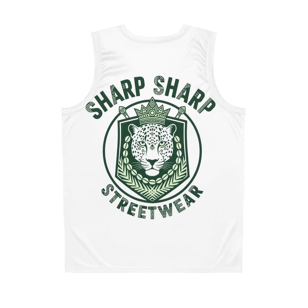 Sharp Sharp Streetwear Basketball Jersey — Leopard Crest Athletic Tank