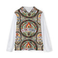 By Fire By Force Tribal Flame Hoodie — Men's All-Over Print Sports Warmup