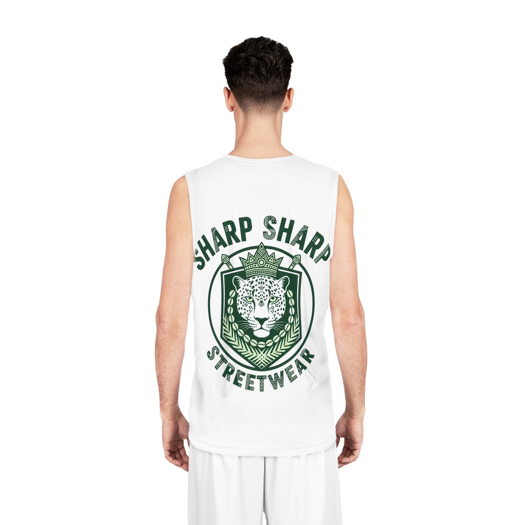 Sharp Sharp Streetwear Basketball Jersey — Leopard Crest Athletic Tank